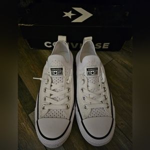 Brand New White Converse WMs Knit Slip-on Chuck Taylor's